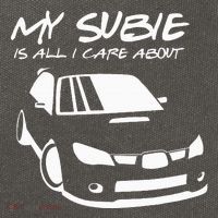 My subie is all i care about Cotton Canvas Backpack