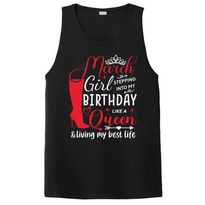 March Stepping Into My Birthday High Heel Pisces Queen Meaningful Gift PosiCharge Competitor Tank