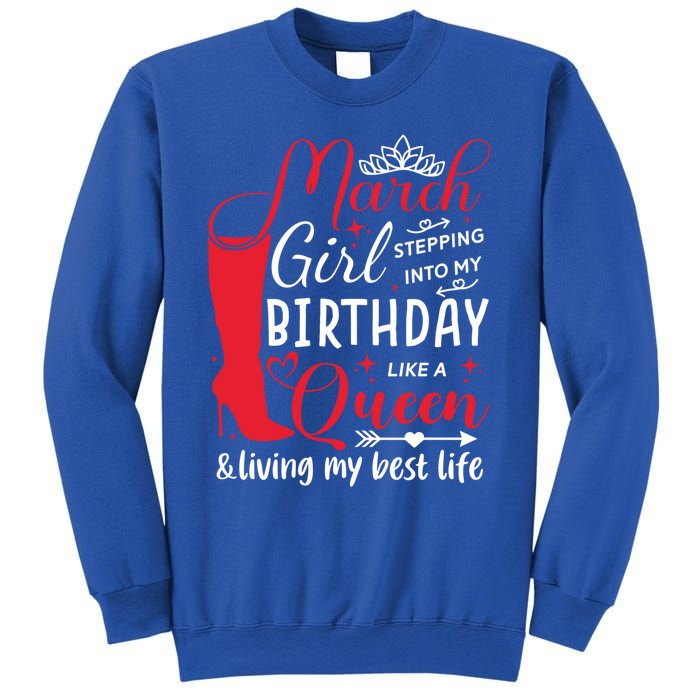 March Stepping Into My Birthday High Heel Pisces Queen Meaningful Gift Sweatshirt