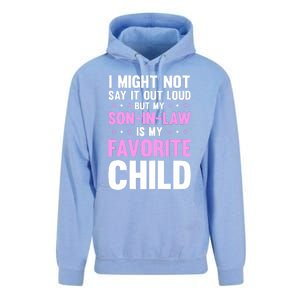 My Son In Law Is My Favorite Child Mothers Day Funny Mom Unisex Surf Hoodie