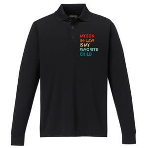 My Son In Law Is My Favorite Child Nostalgic Family Humor Performance Long Sleeve Polo