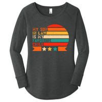 My Son In Law Is My Favorite Child Retro Color Motherinlaw Women's Perfect Tri Tunic Long Sleeve Shirt