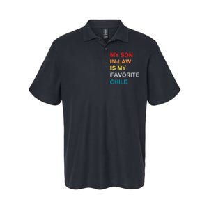 My Son In Law Is My Favorite Child Retro Family Humor Softstyle Adult Sport Polo