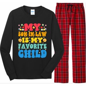 My Son In Law Is My Favorite Child Retro Funny Mother In Law Long Sleeve Pajama Set