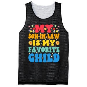 My Son In Law Is My Favorite Child Retro Funny Mother In Law Mesh Reversible Basketball Jersey Tank