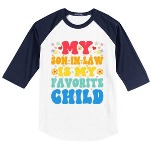 My Son In Law Is My Favorite Child Retro Funny Mother In Law Baseball Sleeve Shirt