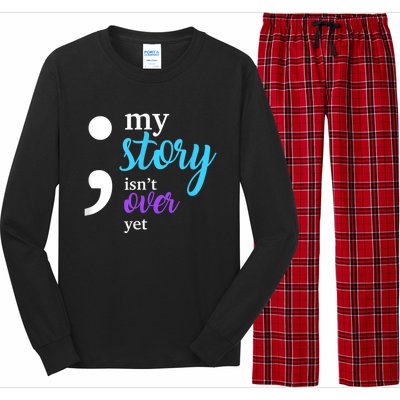 My Story Isn't Over Yet Suicide Prevention Awareness Long Sleeve Pajama Set