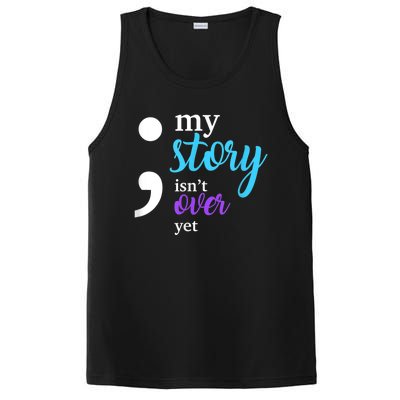 My Story Isn't Over Yet Suicide Prevention Awareness PosiCharge Competitor Tank