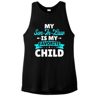 My Son In Law Is My Favorite Child Family Ladies PosiCharge Tri-Blend Wicking Tank