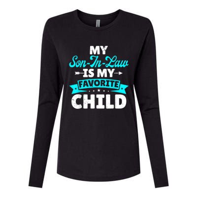 My Son In Law Is My Favorite Child Family Womens Cotton Relaxed Long Sleeve T-Shirt