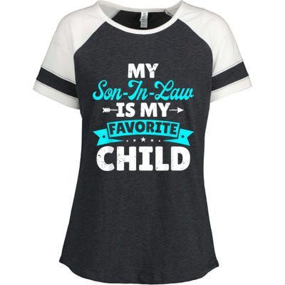 My Son In Law Is My Favorite Child Family Enza Ladies Jersey Colorblock Tee