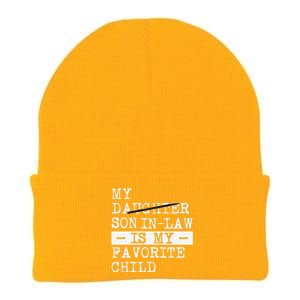 My Son In Law Is My Favorite Child Funny Replaced Daughter Knit Cap Winter Beanie