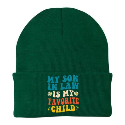 My Son In Law Is My Favorite Child Retro Funny Mother In Law Knit Cap Winter Beanie