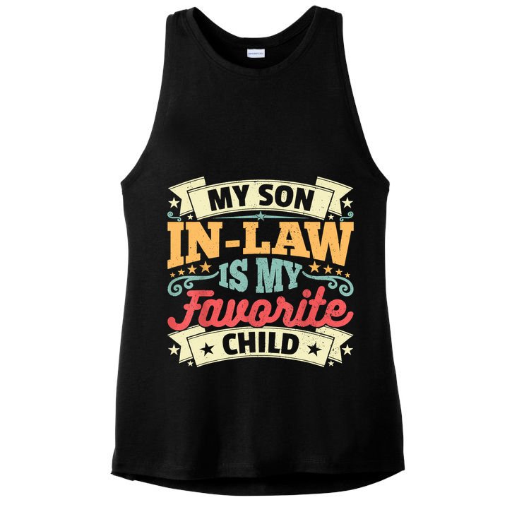My Son In Law Is My Favorite Child Ladies PosiCharge Tri-Blend Wicking Tank