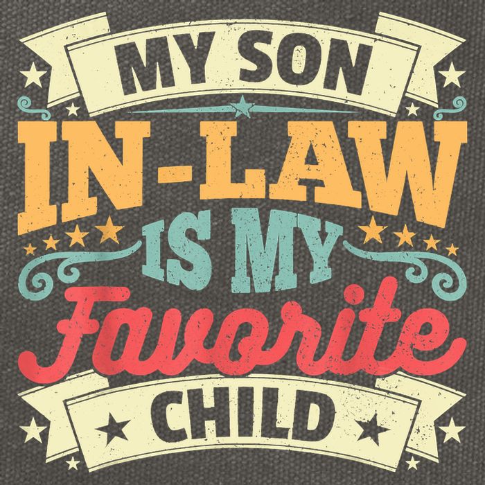 My Son In Law Is My Favorite Child Cotton Canvas Backpack