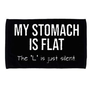 My Stomach Is Flat The L Is Just Silent Microfiber Hand Towel