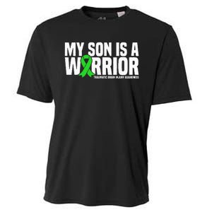 My Son Is A Warrior Traumatic Brain Injury Awareness Cooling Performance Crew T-Shirt