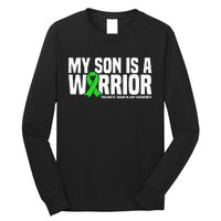 My Son Is A Warrior Traumatic Brain Injury Awareness Long Sleeve Shirt