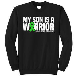 My Son Is A Warrior Traumatic Brain Injury Awareness Sweatshirt