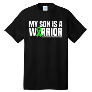 My Son Is A Warrior Traumatic Brain Injury Awareness Tall T-Shirt