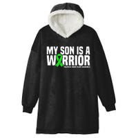 My Son Is A Warrior Traumatic Brain Injury Awareness Hooded Wearable Blanket