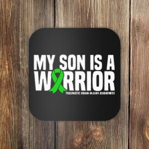 My Son Is A Warrior Traumatic Brain Injury Awareness Coaster