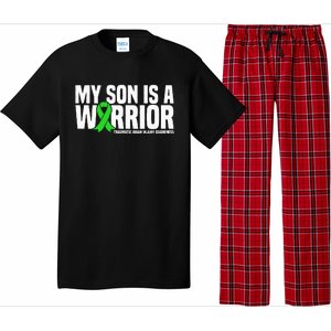 My Son Is A Warrior Traumatic Brain Injury Awareness Pajama Set