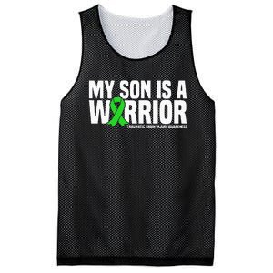 My Son Is A Warrior Traumatic Brain Injury Awareness Mesh Reversible Basketball Jersey Tank