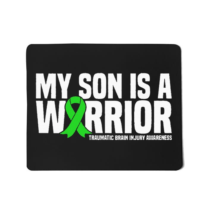 My Son Is A Warrior Traumatic Brain Injury Awareness Mousepad