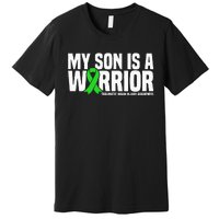 My Son Is A Warrior Traumatic Brain Injury Awareness Premium T-Shirt