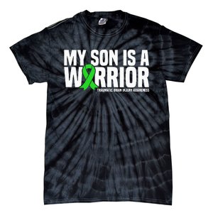 My Son Is A Warrior Traumatic Brain Injury Awareness Tie-Dye T-Shirt