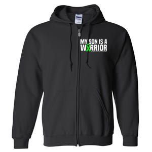 My Son Is A Warrior Traumatic Brain Injury Awareness Full Zip Hoodie