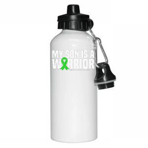 My Son Is A Warrior Traumatic Brain Injury Awareness Aluminum Water Bottle