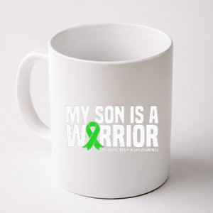 My Son Is A Warrior Traumatic Brain Injury Awareness Coffee Mug