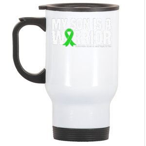 My Son Is A Warrior Traumatic Brain Injury Awareness Stainless Steel Travel Mug