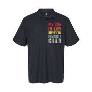 My Son In Law Is My Favorite Child Funny Saying Retro Softstyle Adult Sport Polo