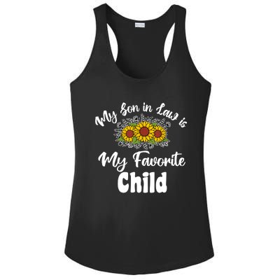 My Son In Law Is My Favorite Child For Mother In Law Ladies PosiCharge Competitor Racerback Tank