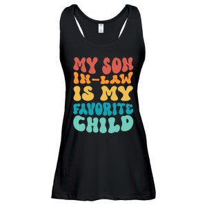 My Son In Law Is My Favorite Child Son In Law Funny Groovy Ladies Essential Flowy Tank