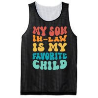 My Son In Law Is My Favorite Child Son In Law Funny Groovy Mesh Reversible Basketball Jersey Tank