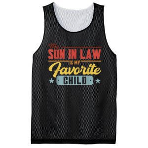 My Son In Law Is My Favorite Child Family Mesh Reversible Basketball Jersey Tank