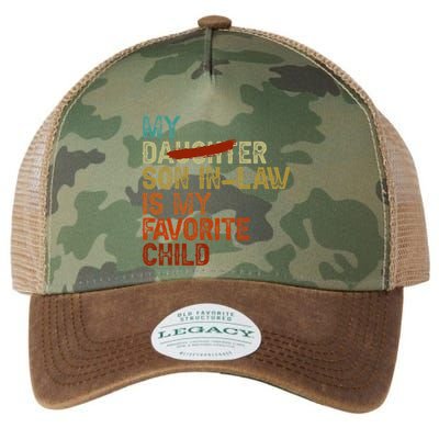 My Son In Law Is My Favorite Child Funny Replaced Daughter Legacy Tie Dye Trucker Hat