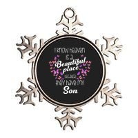 My Son Is My Guardian Angel In Heaven Grief To Son Metallic Star Ornament