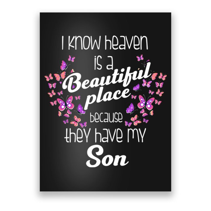 My Son Is My Guardian Angel In Heaven Grief To Son Poster