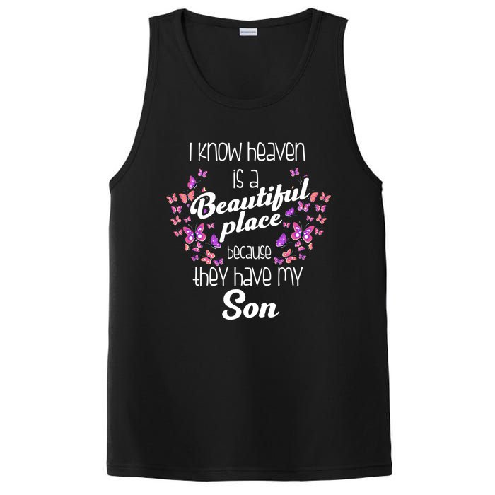 My Son Is My Guardian Angel In Heaven Grief To Son PosiCharge Competitor Tank