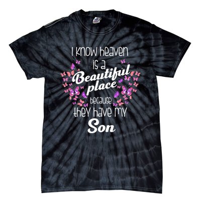 My Son Is My Guardian Angel In Heaven Grief To Son Tie-Dye T-Shirt