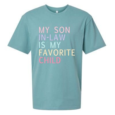 My Son In Law Is My Favorite Child Family Humor Sueded Cloud Jersey T-Shirt