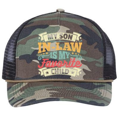 My Son In Law Is My Favorite Child Family Humor Retro Rope Trucker Hat Cap