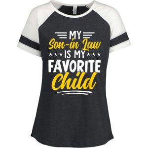 My Son In Law Is My Favorite Child Family Enza Ladies Jersey Colorblock Tee