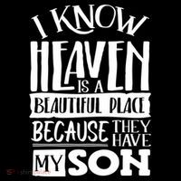My Son Is My Guardian Angel In Heaven Grief To Son T-Shirt