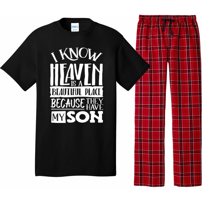 My Son Is My Guardian Angel In Heaven Grief To Son Pajama Set